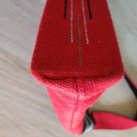 Orteca's Chimayo 100% Wool Hand Woven Navajo Native Southwest Shoulder Bag - Picture 4 of 9